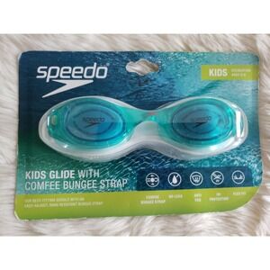 Speedo Kids' Glide With Comfort Bungee Goggles Blue/Celeste Age 3-8